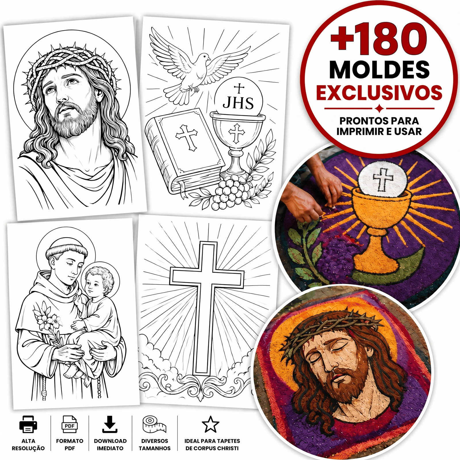Tapete de Corpus Christi - Mockup Principal